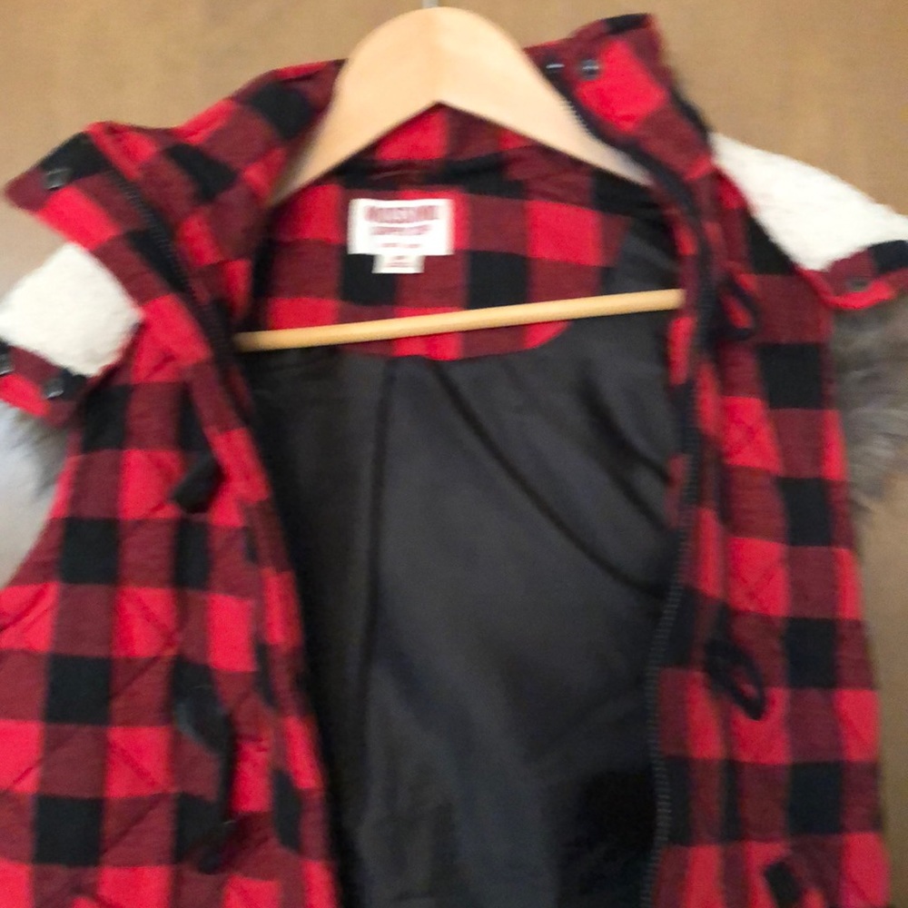 NWT Mossimo Flannel Vest size S/P - Picture 5 of 9